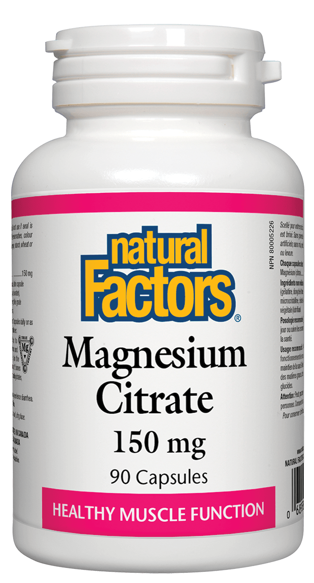 Natural Factors Magnesium Citrate 150mg 90 Capsules