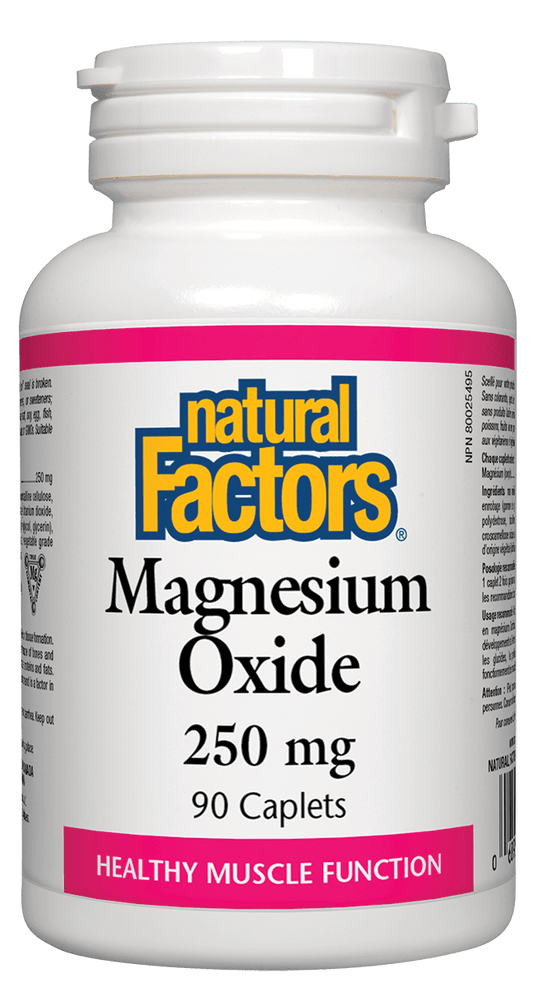 Natural Factors Magnesium Oxide 250mg 90 Caplets