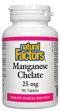 Natural Factors Manganese Chelate 25mg 90 Tablets