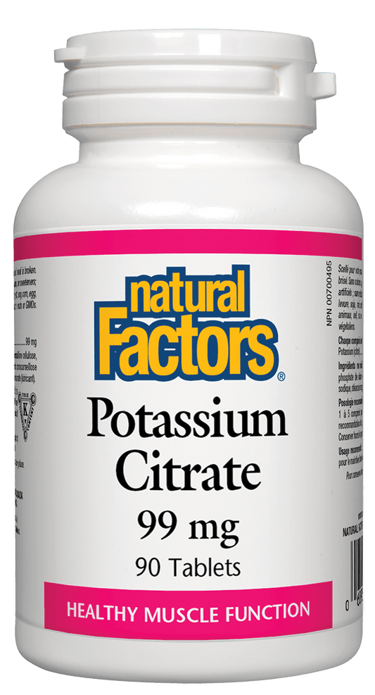 Natural Factors Potassium Citrate 99mg 90 Tablets