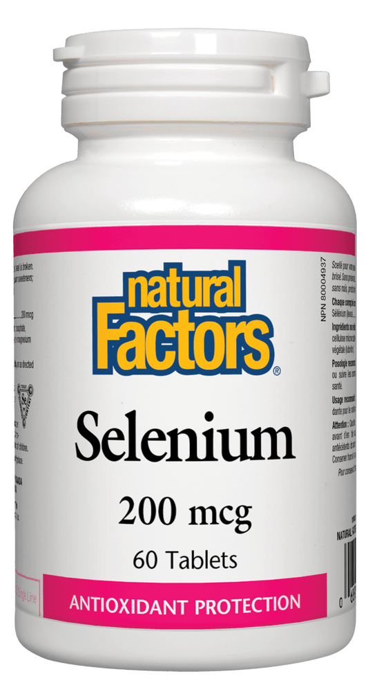 Natural Factors Selenium 200mcg 60 Tablets