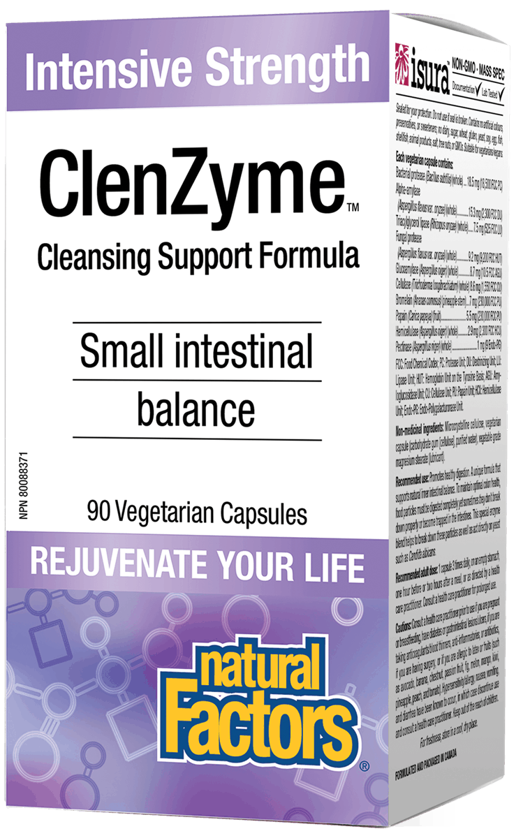 Natural Factors ClenZyme Intensive Strength 90 V-Capsules