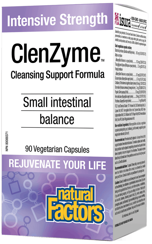 Natural Factors ClenZyme Intensive Strength 90 V-Capsules