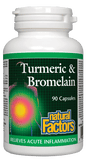 Natural Factors Turmeric & Bromelain 90 Capsules