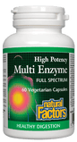 Natural Factors Multi Enzyme High Potency Full Spectrum 60 V-Capsules