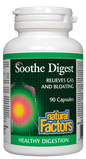 Natural Factors Soothe Digest Relieves Gas and Bloating 90 Capsules