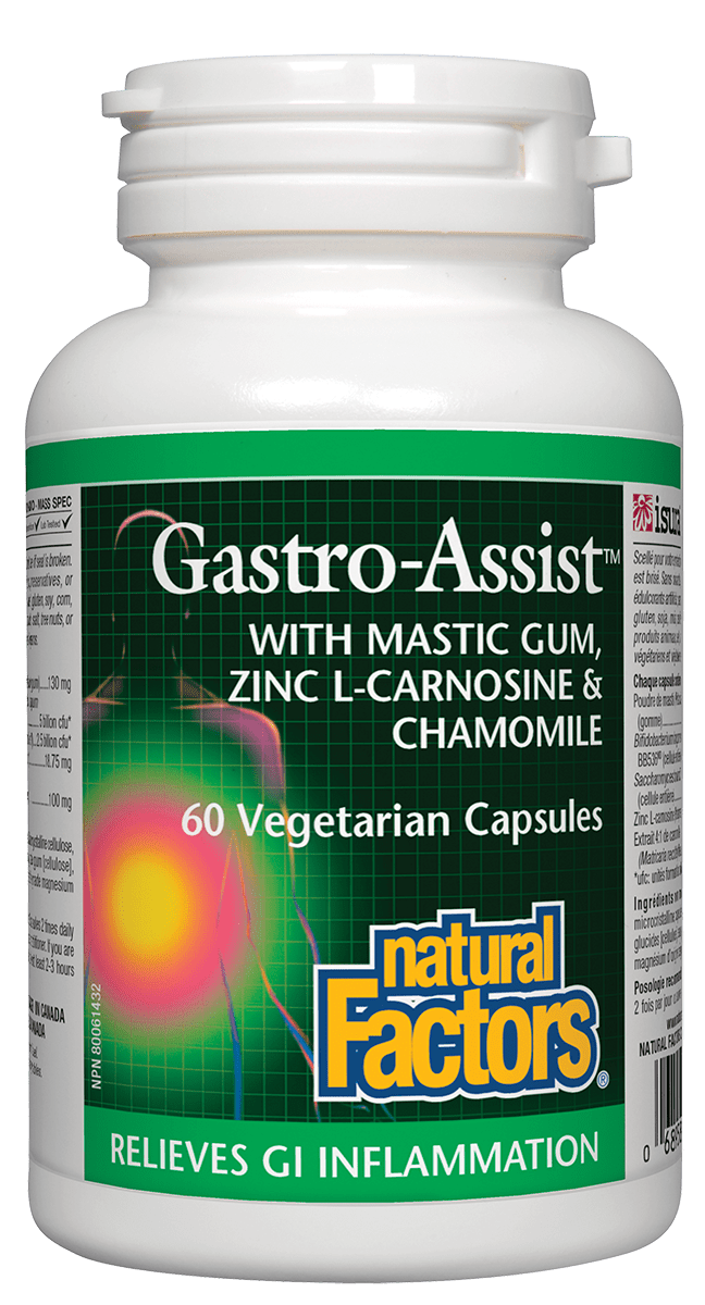 Natural Factors Gastro-Assist 60 V-Capsules