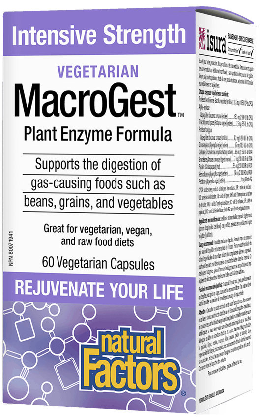 Natural Factors Vegetarian MacroGest ＠ntensive Strength 60 V-Capsules