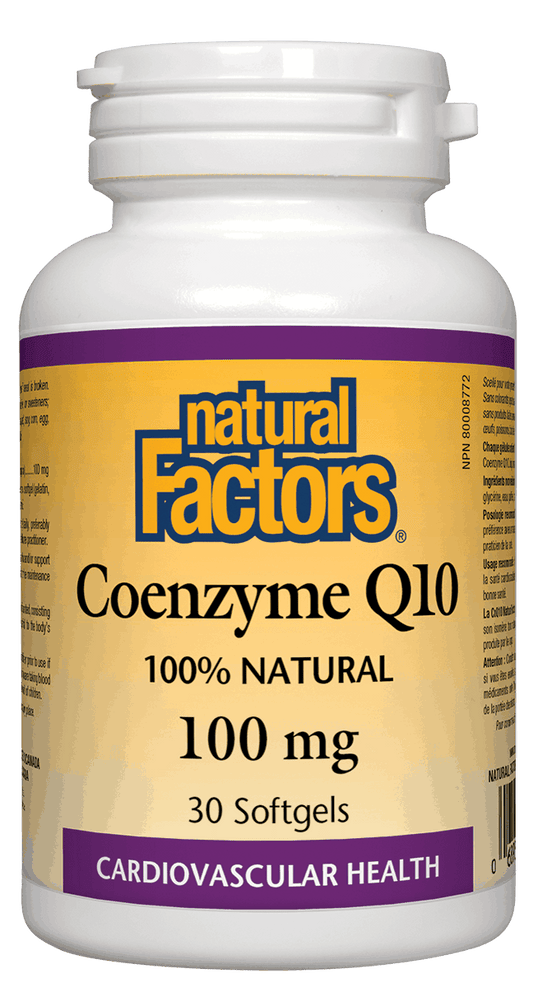 Natural Factors Coenzyme Q10 100mg 30 Softgels