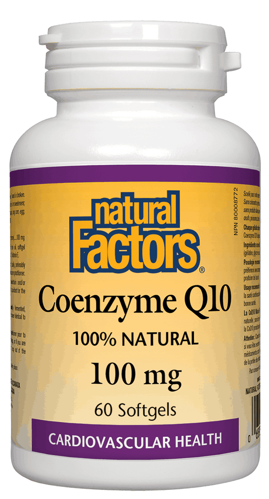 Natural Factors Coenzyme Q10 100mg 60 Softgels