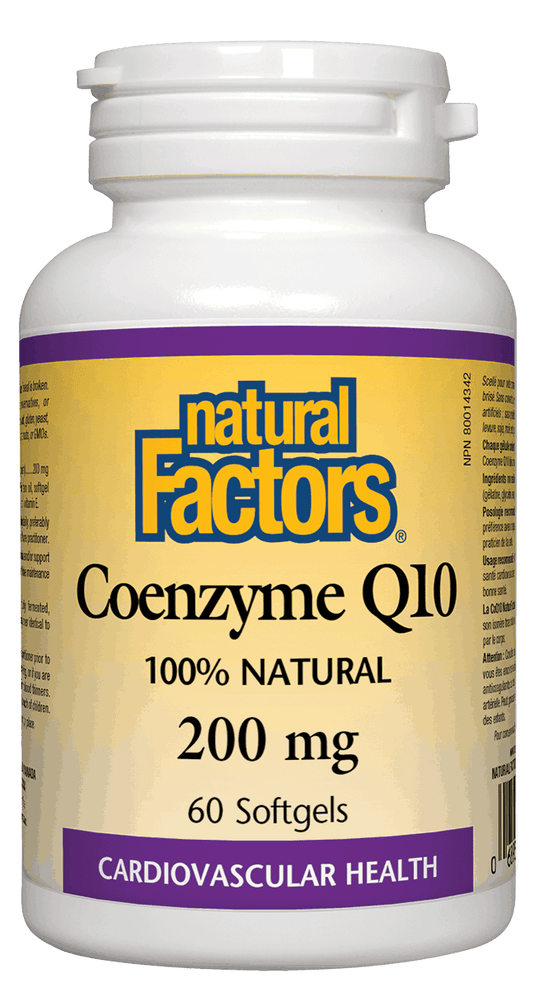 Natural Factors Coenzyme Q10 200mg 60 Softgels