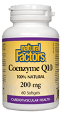 Natural Factors Coenzyme Q10 200mg 60 Softgels