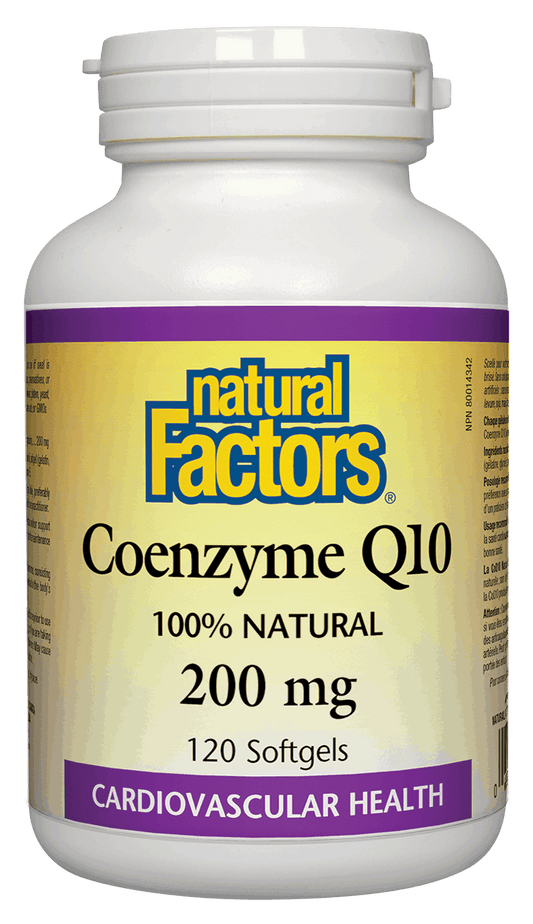 Natural Factors Coenzyme Q10 200mg 120 Softgels