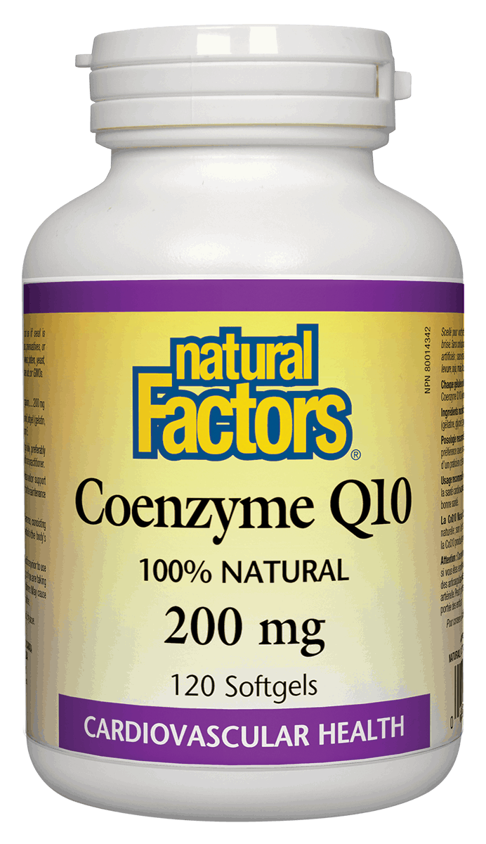 Natural Factors Coenzyme Q10 200mg 120 Softgels