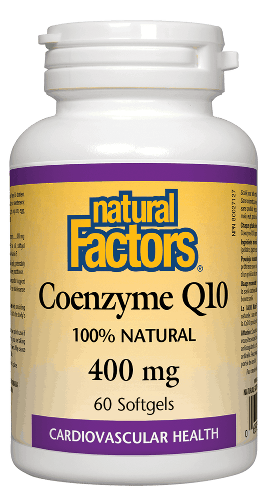 Natural Factors Coenzyme Q10 400mg 60 Softgels