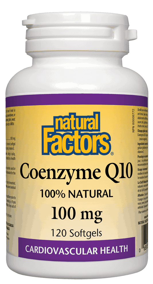 Natural Factors Coenzyme Q10 100mg 120 Softgels