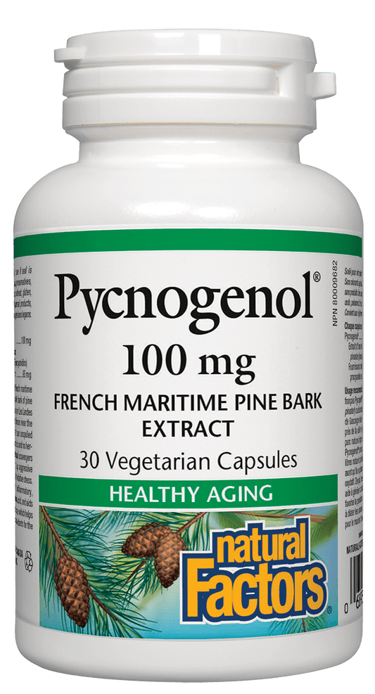 Natural Factors Pycnogenol 100mg 30 V-Capsules