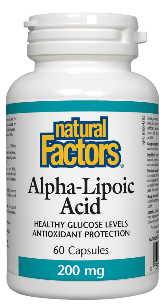 Natural Factors Alpha Lipoic Acid 200mg 60 Capsules