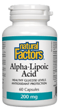Natural Factors Alpha Lipoic Acid 200mg 60 Capsules