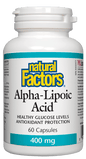 Natural Factors Alpha Lipoic Acid 400mg 60 Capsules