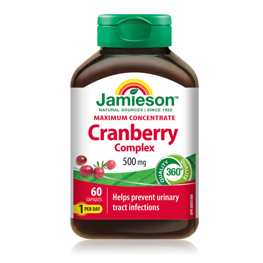 Jamieson Cranberry Concentrate 500mg, 60 caps