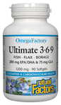 Natural Factors Omega Factors Ultimate 90 Softgels