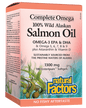 Natural Factors 100% Wild Alaskan Salmon Oil 180 Softgels