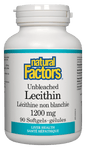 Natural Factors Unbleached Lecithin 1200mg 90 Softgels