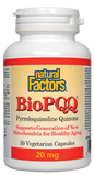 Natural Factors BioPQQ Pyrroloquinoline Quinone 20mg 30 V-Capsules