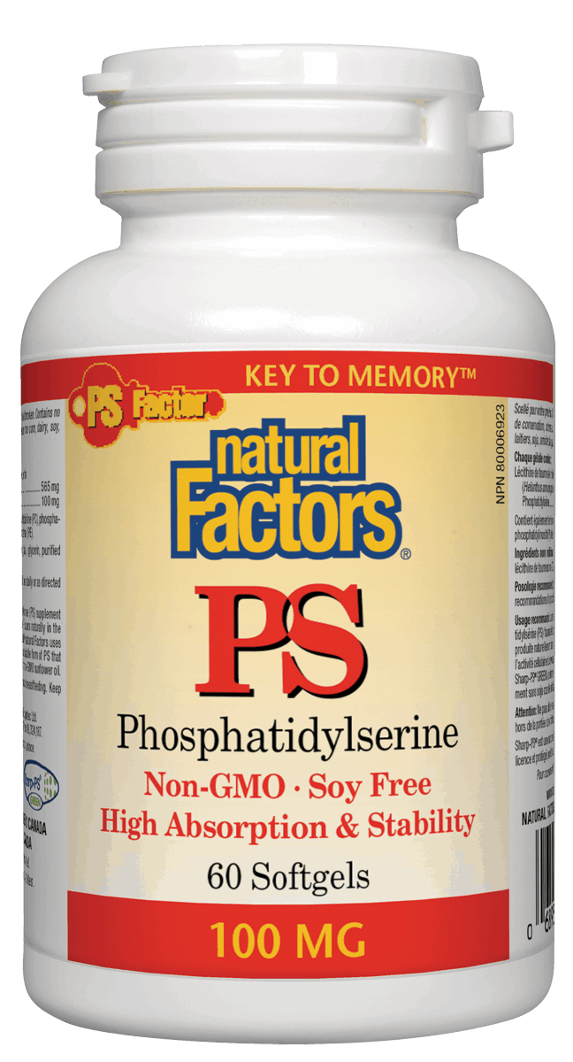Natural Factors Phosphatidylserine PS 100mg 60 Softgels