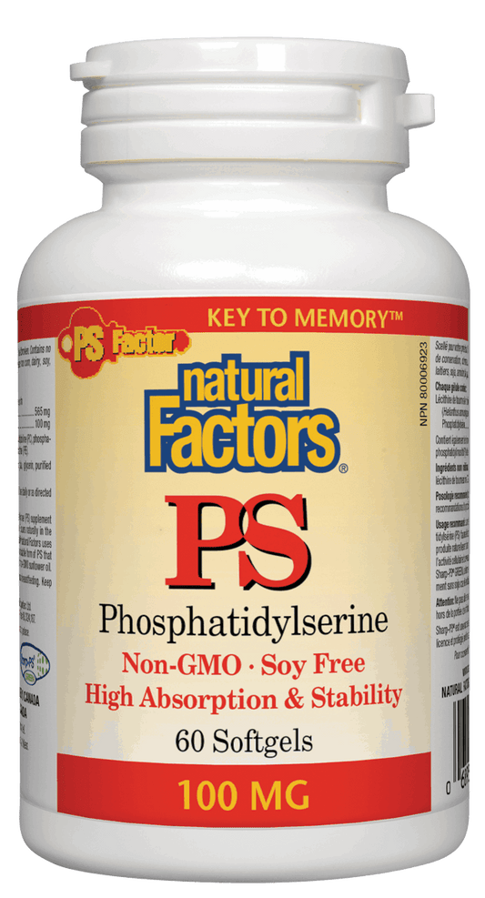 Natural Factors Phosphatidylserine PS 100mg 60 Softgels