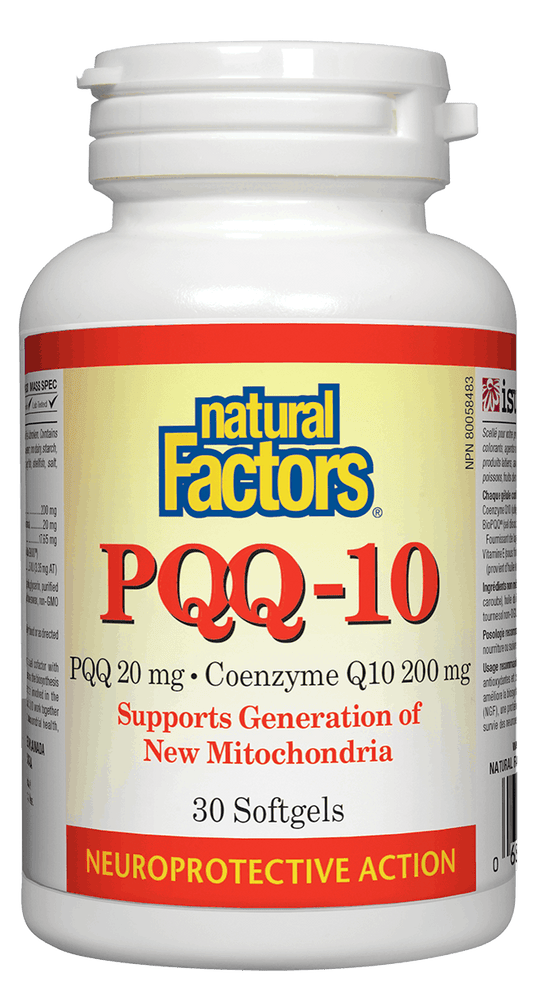 Natural Factors PQQ-10 Ubiquinol 30 Softgels