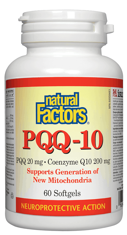 Natural Factors PQQ-10 Ubiquinol 60 Softgels