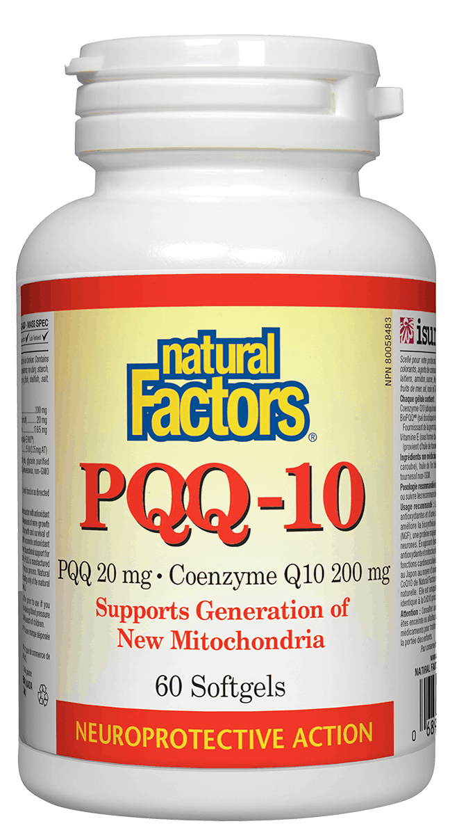 Natural Factors PQQ-10 Ubiquinol 60 Softgels