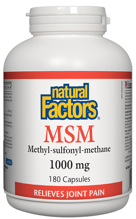 Natural Factors MSM 1000mg 180 Capsules