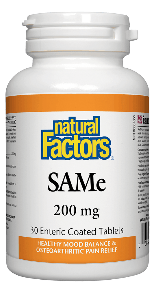 Natural Factors SAMe 200mg 30 Tablets