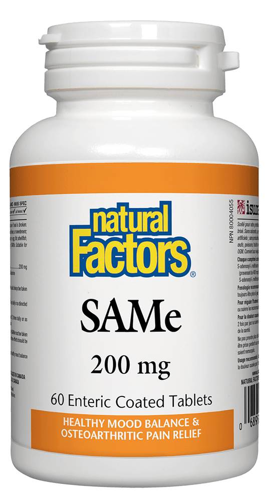 Natural Factors SAMe 200mg 60 Tablets