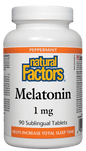 Natural Factors Melatonin 1mg Peppermint 90 Tablets