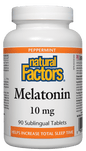 Natural Factors Melatonin 10mg 90 Sublingual Tablets