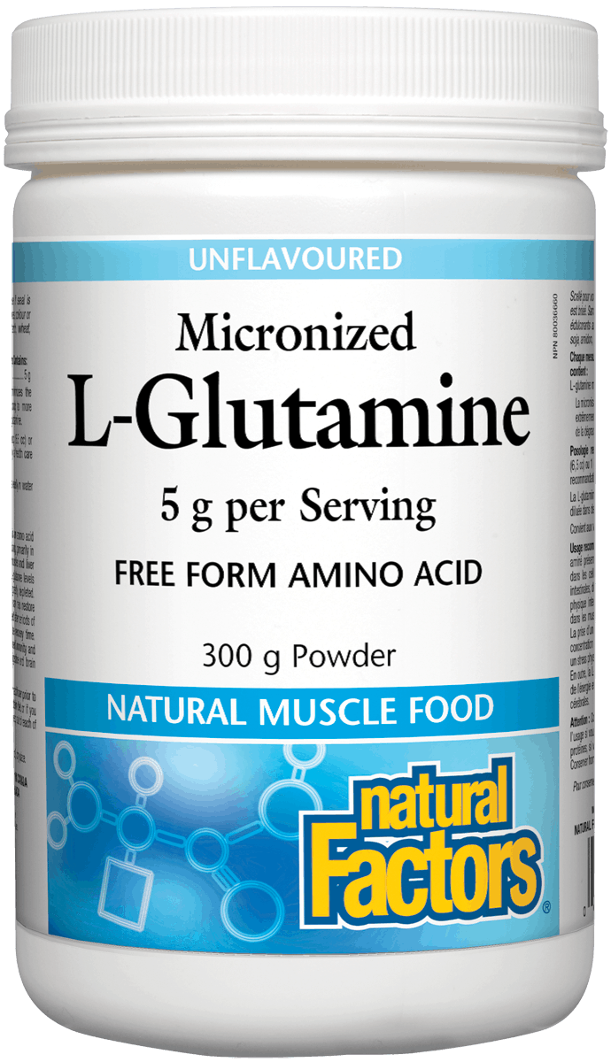 Natural Factors L-Glutamine 300g Powder Unflavoured