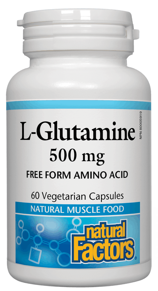 Natural Factors L-Glutamine 500mg 60 Capsules