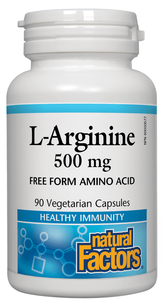 Natural Factors L-Arginine 500mg 90 Capsules