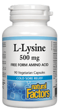 Natural Factors L-Lysine 500mg 90 V-Capsules