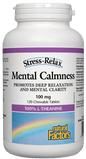 Natural Factors Stress-Relax & Trade Mental Calmness 100mg 120 Chewable Tablets