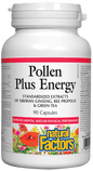Natural Factors Bee Pollen Plus Energy 90 Capsules