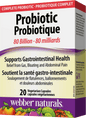 Webber Naturals Probiotic 80 Billion 20 vegetarian capsules