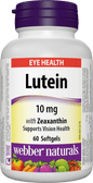 Webber Naturals Lutein (10 mg) with Zeaxanthin, 60 softgels