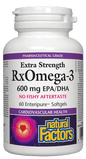 Natural Factors RxOmega-3 Factors, Extra Strength, 60 Softgels