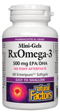 Natural Factors RxOmega-3 Mini Gels 500mg 60 Softgels