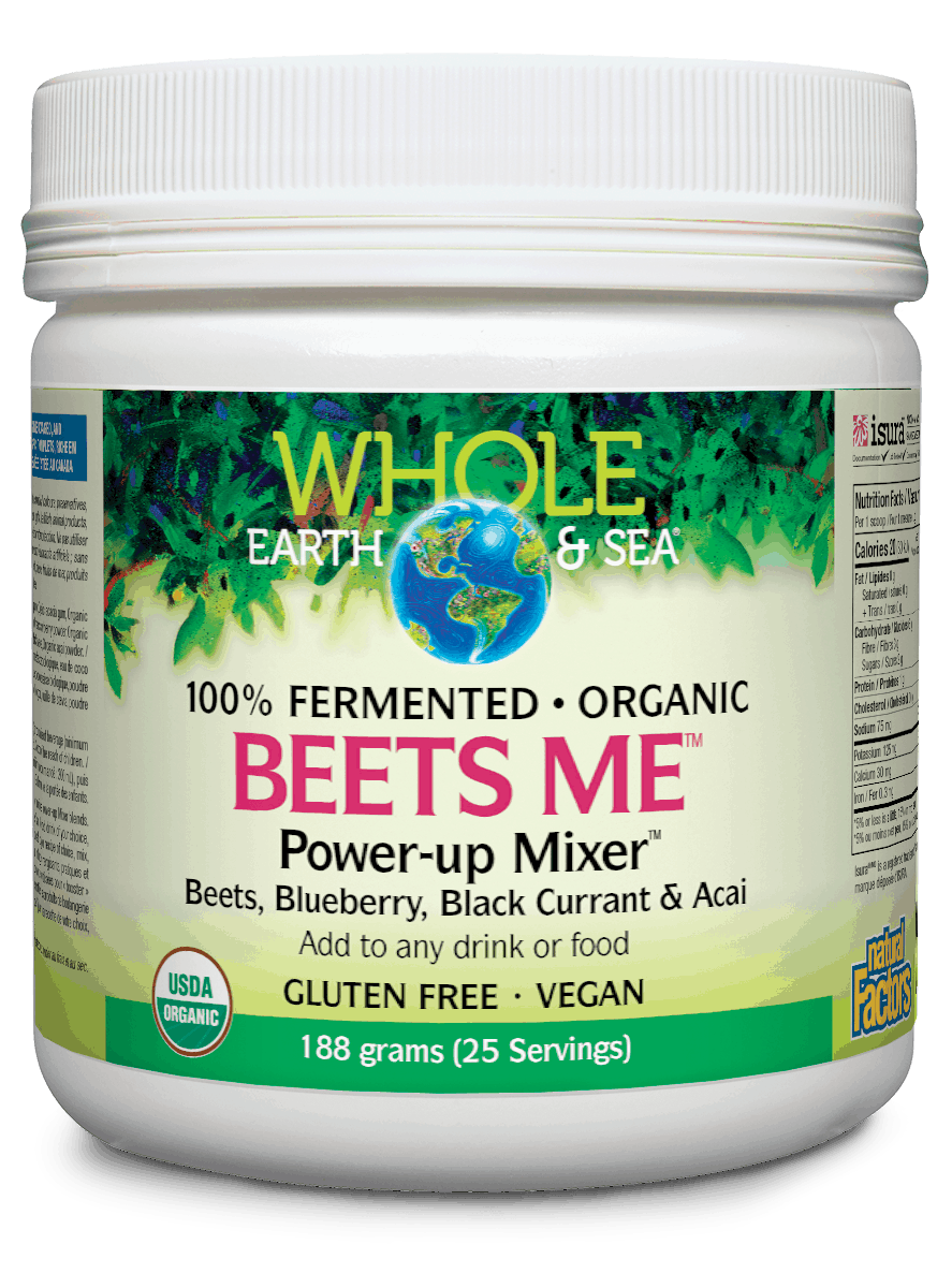 Natural Factors Whole Earth & Sea Beet Me Power Mixer 188g